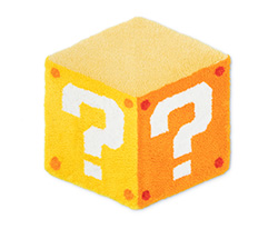 商品写真：ミニラグ（ハテナブロック）