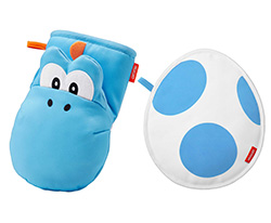 商品写真：鍋つかみ＆鍋敷き（みずいろヨッシー）