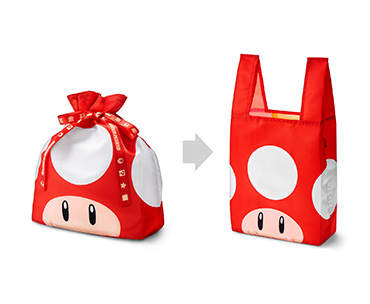 商品写真：2WAYラッピングバッグS（スーパーキノコ）