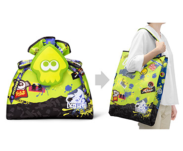 商品写真：スプラトゥーン3　ラッピング×エコバッグ L（ナワバリバトル）