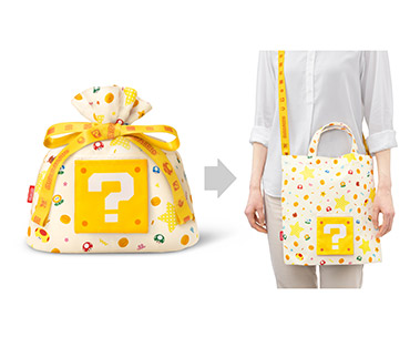 商品写真：スーパーマリオ　ラッピング×エコバッグ S（ハテナブロック）