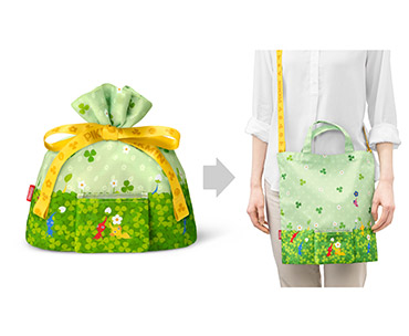 商品写真：ピクミン　ラッピング×エコバッグ S（ピクミン＆チャッピー）