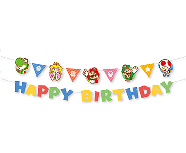 商品写真：スーパーマリオ　ガーランド（バースデイ＆パーティ）