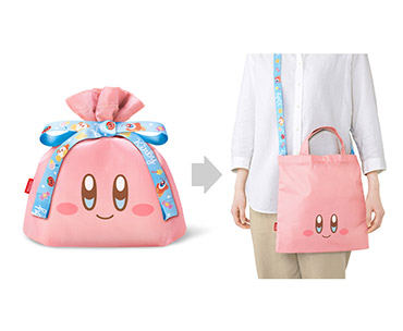 商品写真： 星のカービィ　ラッピング×エコバッグ S（にっこり）