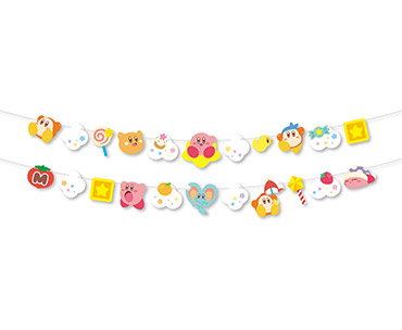 商品写真： 星のカービィ　ガーランド（空のおさんぽ）