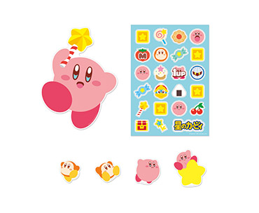 商品写真： 星のカービィ　デコレーションステッカー（カービィ＆スターロッド）