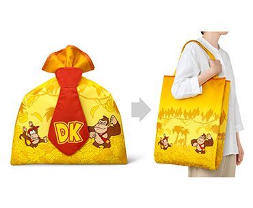 商品写真： ドンキーコング　ラッピング×エコバッグ L（ネクタイ）