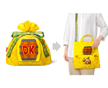 商品写真： ドンキーコング　ラッピング×エコバッグ S（DKバレル）